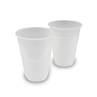 Стакан пластиковый для горячих напитков 300мл 90мм прозрачный 1034П (10/200)