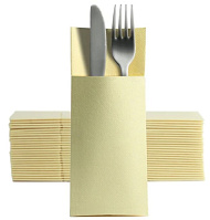 Конверты премиум бумажный 32*38см S.Point (Duni) ваниль 50шт 52162 (25)