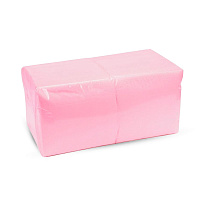 Салфетки бумажные 1-слойные 24×24см 400шт розовые "BigPack" (18)