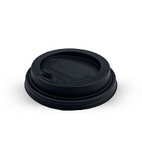 Крышка пластиковая d=90 черная с клапаном УК-90К (100/2000)