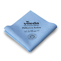 Салфетка Vileda ПУРмикро Актив 38х35 см синяя арт. 174046