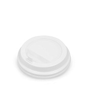 Крышка пластиковая d=90 белая с клапаном ПР TLS (100/1000)