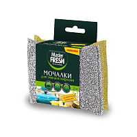 Губка для мытья для посуды из эмали и тефлона, 2шт Master Fresh (40)