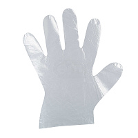 Перчатки одноразовые ПЭ 100шт "Континент" 80гр размер L 100шт в уп
