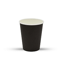 Стакан картонный 300мл черный d=90 (50/1000)