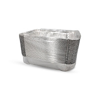 Форма алюминиевая прямоугольная 201*118в 159*84н h45 685мл R43L (М) (100/600)