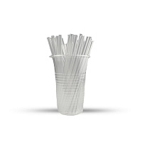 Трубочки без изгиба мини d5мм L125мм прозрачные 400шт (50)