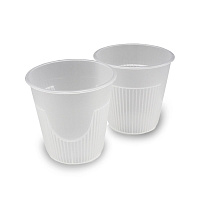 Стакан пластиковый для горячих напитков 250мл 90мм прозрачный 1033П (13/260)