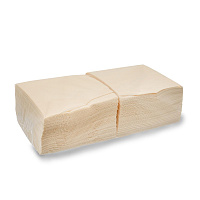 Салфетки бумажные 2-слойные 33×33см 200шт шампань 1/8 сложение (9)