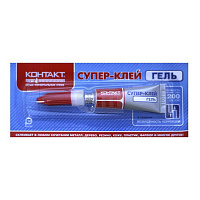 Супер-клей "Контакт ГЕЛЬ" 3г на блистере (18)