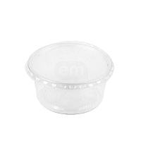Сметанник прозрачный 250мл с крышкой PP УпаксЮнити (50/1000)