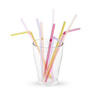 Трубочки с изгибом 210*5мм цветные 250шт (48)