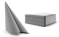 Салфетки премиум 40*40см Airlaid (Duni) серый 50шт 56733 (16)