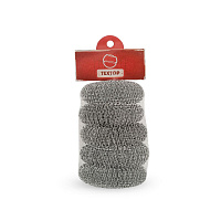 Губка мочалка металлическая Макси 5шт*30гр в уп (72)