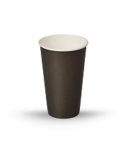 Стакан картонный 400мл черный "Е" d=90 (50/800)