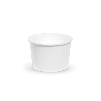 Контейнер картонный круглый Round Bowl 300мл W белый без крышки d79/100*h65 OSQ (30/600)