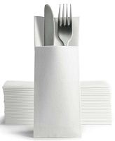 Конверты премиум 32*40см Airlaid (Duni) белый 50шт 58201 (25)