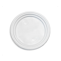 Тарелка пластиковая 210мм белая PP (О) (50/750)