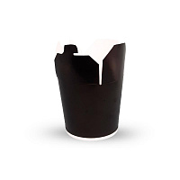 Коробки для лапши 450мл черная "China Pack" (50/500)