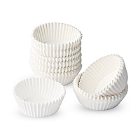 Тарталетки бумажные круглые белые 25*16мм (2000/50000)