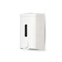 Диспенсер для жидкого мыла 0,5л заливной белый (S)