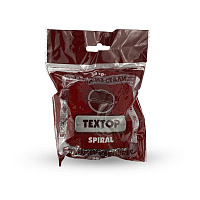 Губка-мочалка для мытья посуды металлическая спираль 15гр 1шт TEXTOP (120)