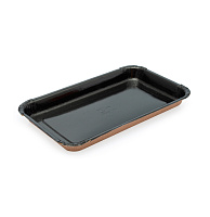 Лоток картонный PLATTER 400мл 220*140*20мм черный OSQ (50/850)