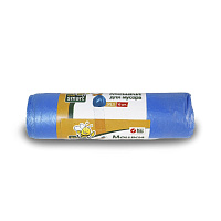 Мешки для мусора 120л 10шт ПНД, 12 мкр Bee Smart Paclan (синий) Paclan (40)