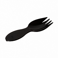 Вилка пластиковая черная Комус 80мм (500)