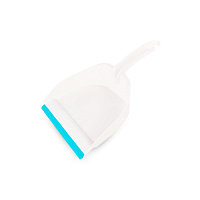 Совок с кромкой 85*215*310мм белый/ бирюзовый Ballet (30)