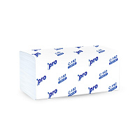 Бумажные полотенца 1-сл 250л V-укл. 21*22 25гр. Protissue H3 целлюлоза С192 (20) 