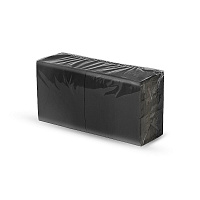 Салфетки бумажные 2-слойные 33×33см 200шт черные (9)