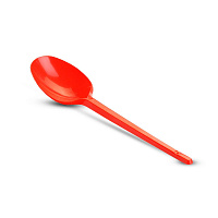 Ложка пластиковая столовая красная 165мм (О) (100/2200)