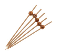 Пика деревянная для канапе "Бусина" 9см ECO (100)