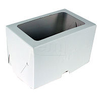 Коробка для капкейков 2шт с окном 100*160*100 OSQ (100)