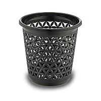 Корзина офисная 11л пластик, черная 