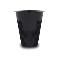 Стакан пластиковый для горячих напитков 400мл 90мм черный 1035Ч (8/160)